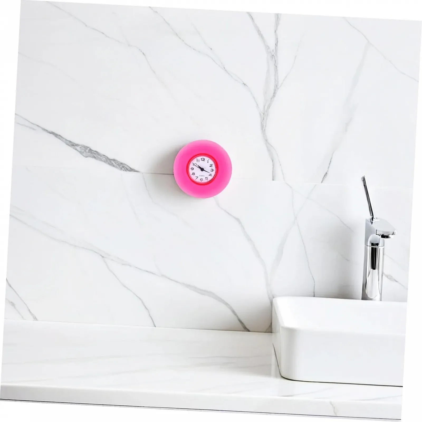 Годинник MUCKLILY Водонепроникний з живленням від батарейок для ванної кімнати з міцною присоскою, фото №6