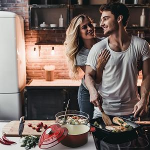Кастрюля MIAMIO Эмаль Чугун Сердца 3 Литра 24 см synthetic.ua - Фото 1