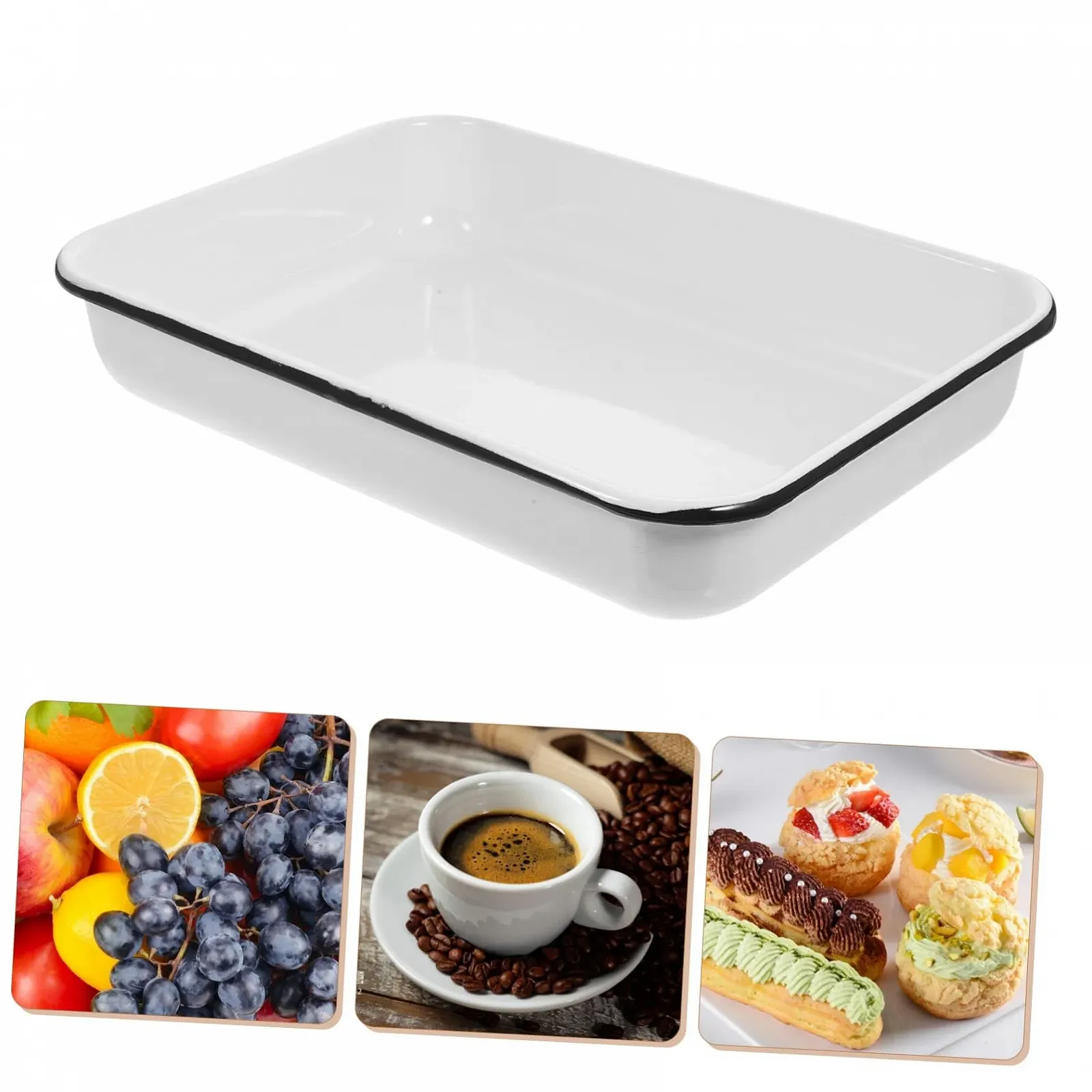 Форма для запекания эмалированная VALICLUD термостойкая Цвет в ассортименте, фото №6 Форма для запекания эмалированная VALICLUD термостойкая Цвет в ассортименте, фото №6