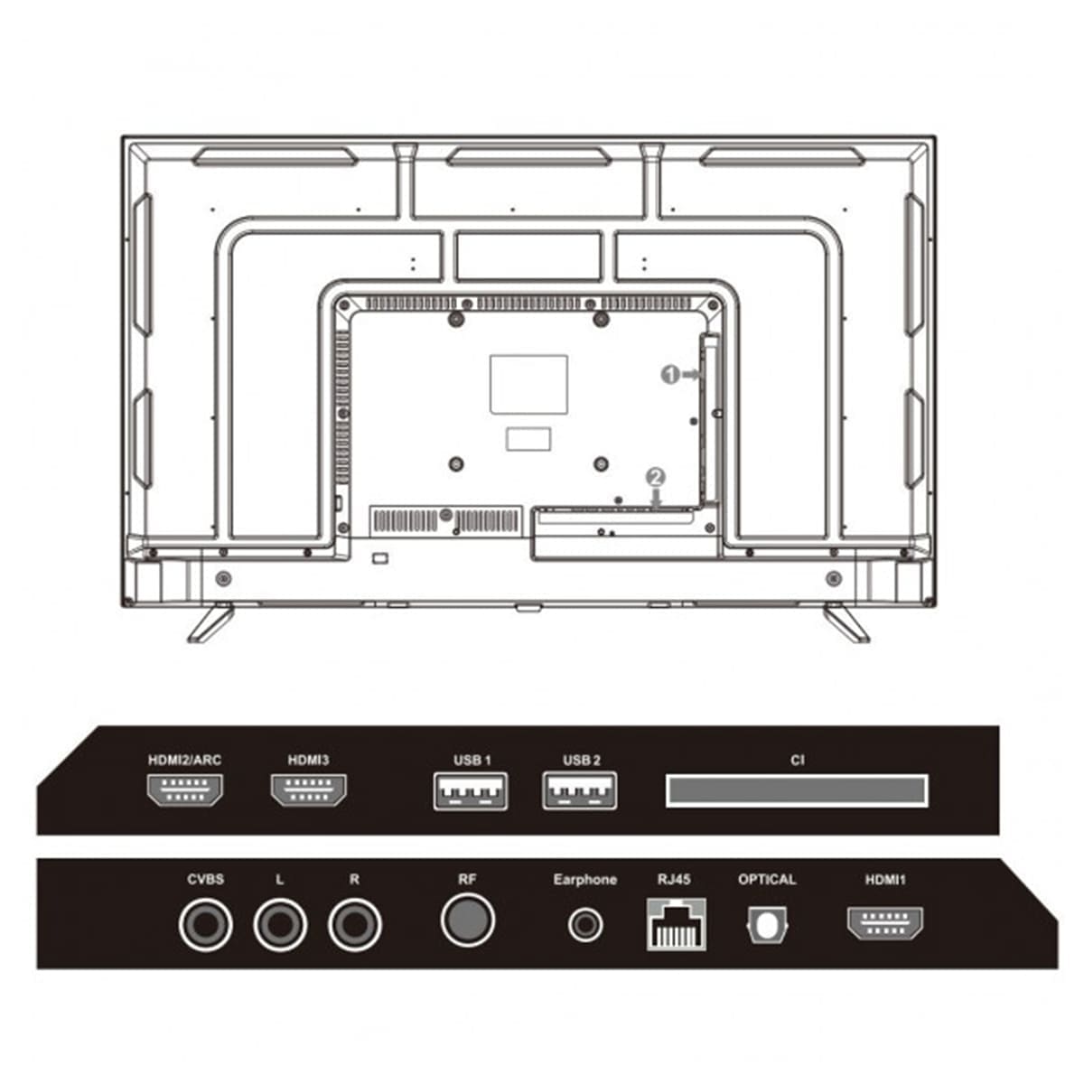 Телевізор Mystery MTV-5560UDT2, фото №2