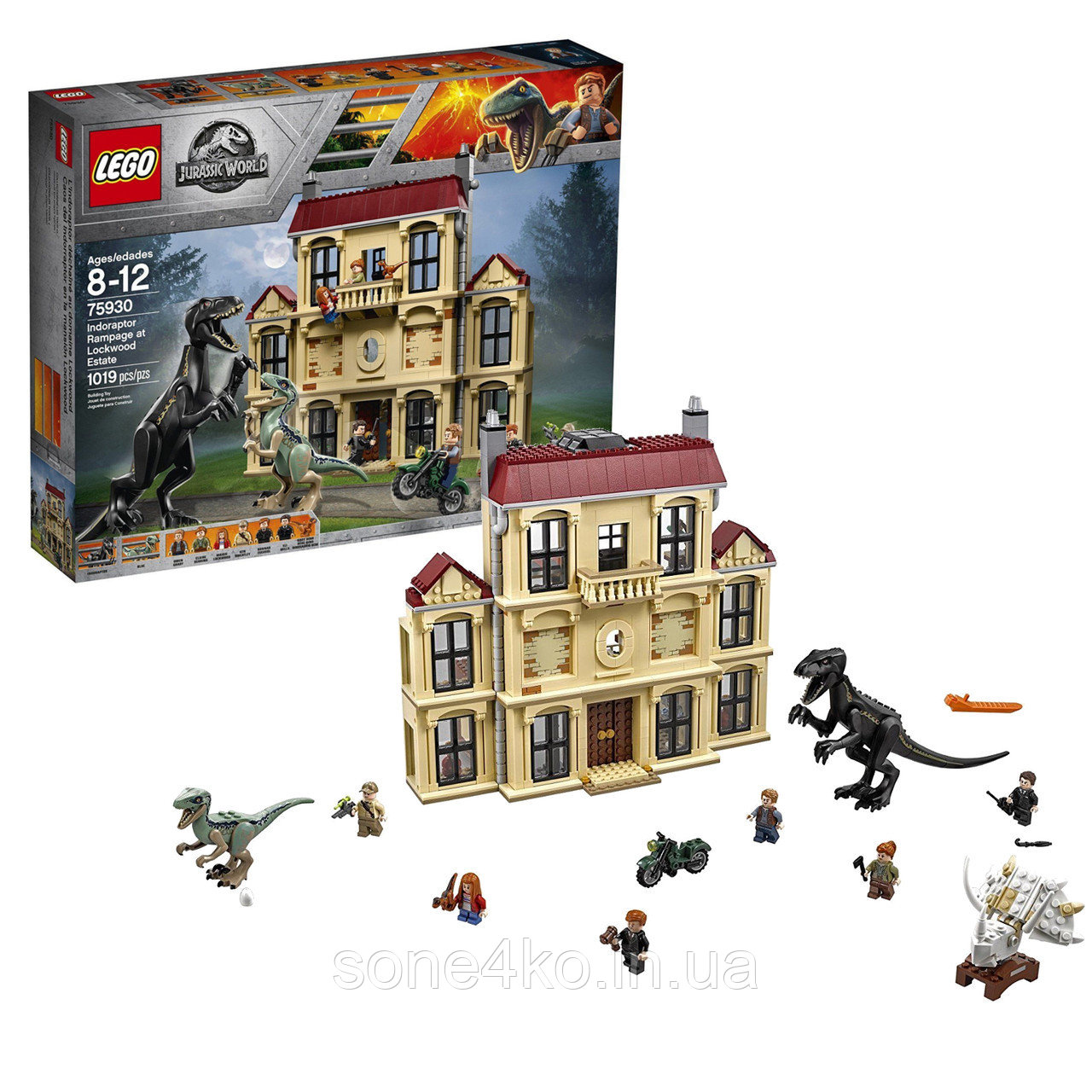 Дизайнер LEGO Jurassic World Напад Індораптора в приміщенні Локвуд 75930, фото №1