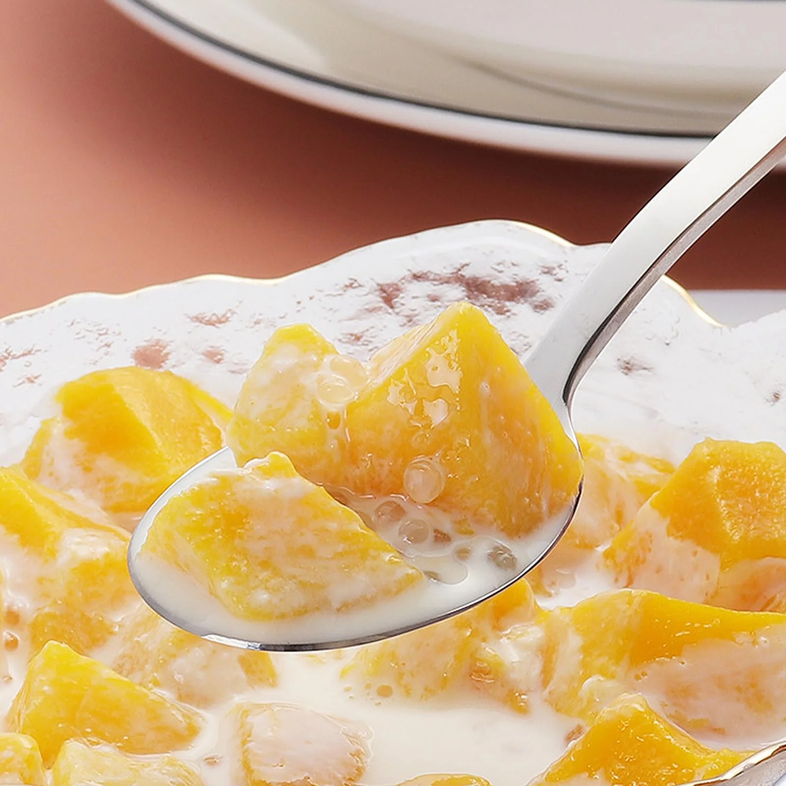 Ложка чайна з довгою ручкою з нержавіючої сталі 18/10 Полірована для морозива (2 шт.), фото №3