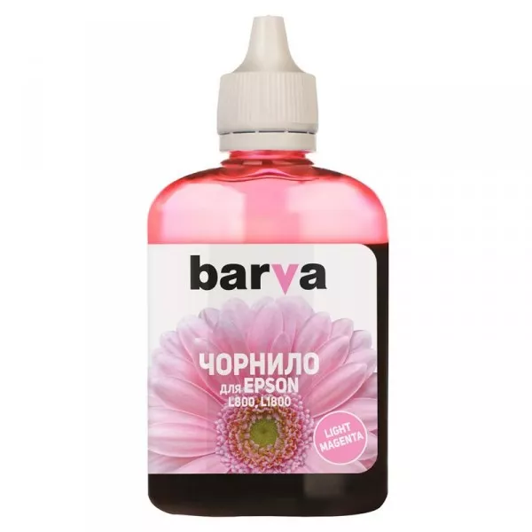 Чернила Barva EPSON L800/L810/L850/L1800 T6736 Light magenta (L800-418) 90 г, фото №1