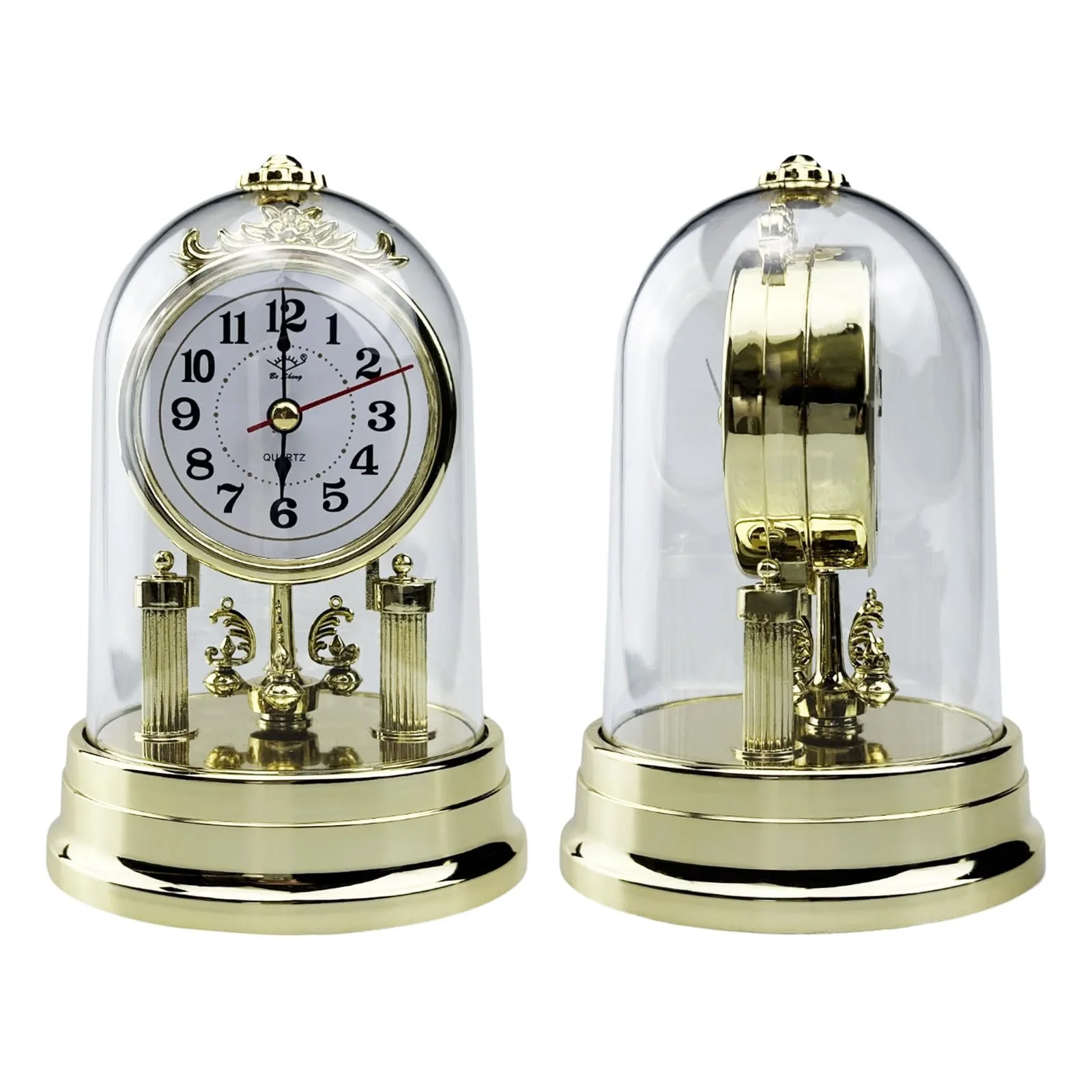 Настольные часы Flylin в европейском антикварном стиле, тихие, на батарейках, ретро, для гостиной, спальни, офиса, дома, золотой, фото №6 Настольные часы Flylin в европейском антикварном стиле, тихие, на батарейках, ретро, для гостиной, спальни, офиса, дома, золотой, фото №6