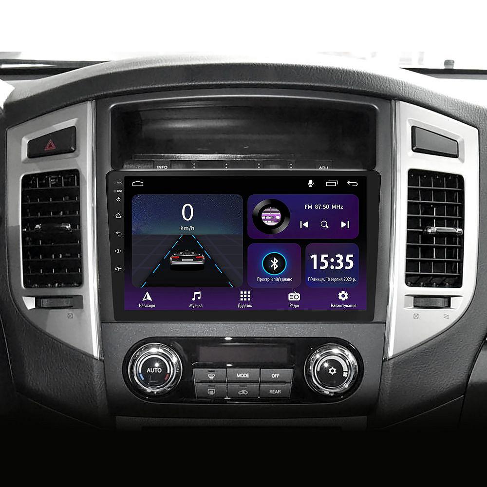 Штатная магнитола Sigma E9232 2+32 Gb Mitsubishi Pajero 4 V80 V90 2006-2014 A 9, фото №3