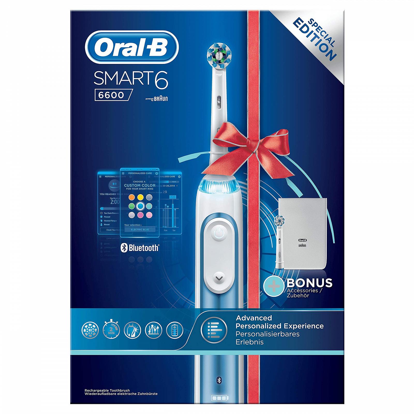 Зубная щетка электрическая Oral-B Smart 6 6600 Blue, фото №3