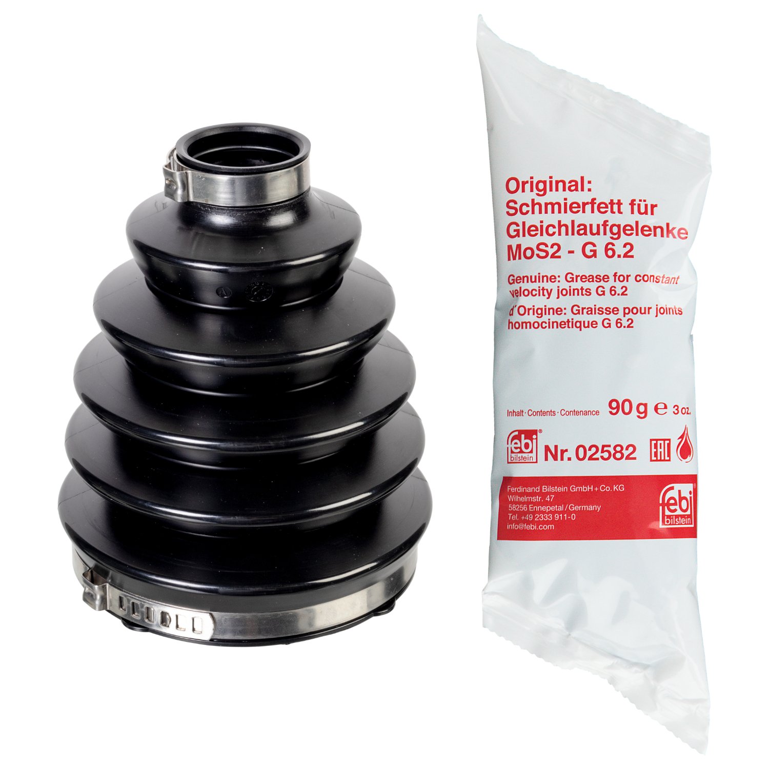 Комплект пыльника ШРУСа FEBI BILSTEIN 175719 для AUDI FORD VW со стороны колеса, фото №1 Комплект пыльника ШРУСа FEBI BILSTEIN 175719 для AUDI FORD VW со стороны колеса, фото №1