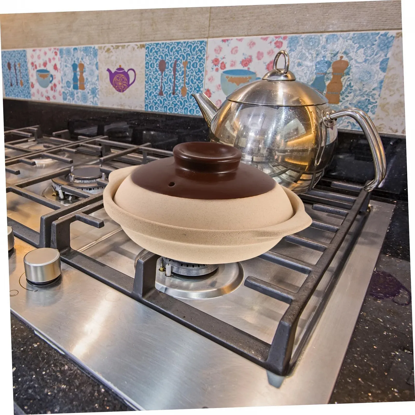 Керамическая кастрюля VALICLUD с крышкой для газовых и индукционных плит термостойкая, фото №6