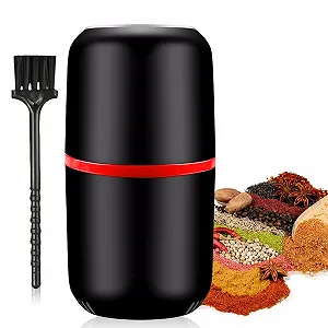 Електрична кавомолка, Подрібнювач таблеток, Кавомолка та подрібнювач спецій, Електрична таблеткова для кавових зерен, Трав, Горіхів Чорний - Фото 1