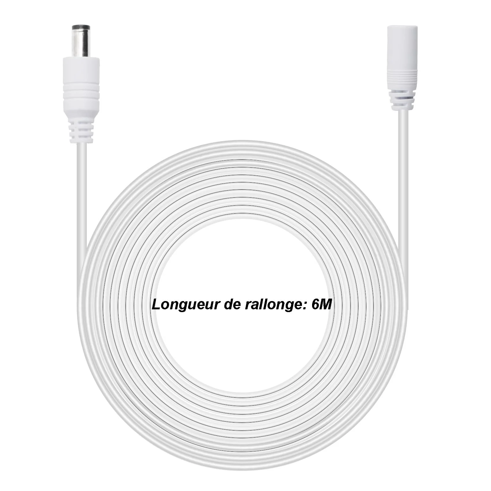DC-подовжувач 6 м Сумісний з Philips HUE Lightstrip Plus V3 / V4 Білий, фото №2