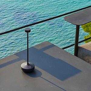 Настільна лампа Lumisky Ruby Black бездротова сенсорна LED теплий білий висота 25 см Чорна synthetic.ua - Фото 1