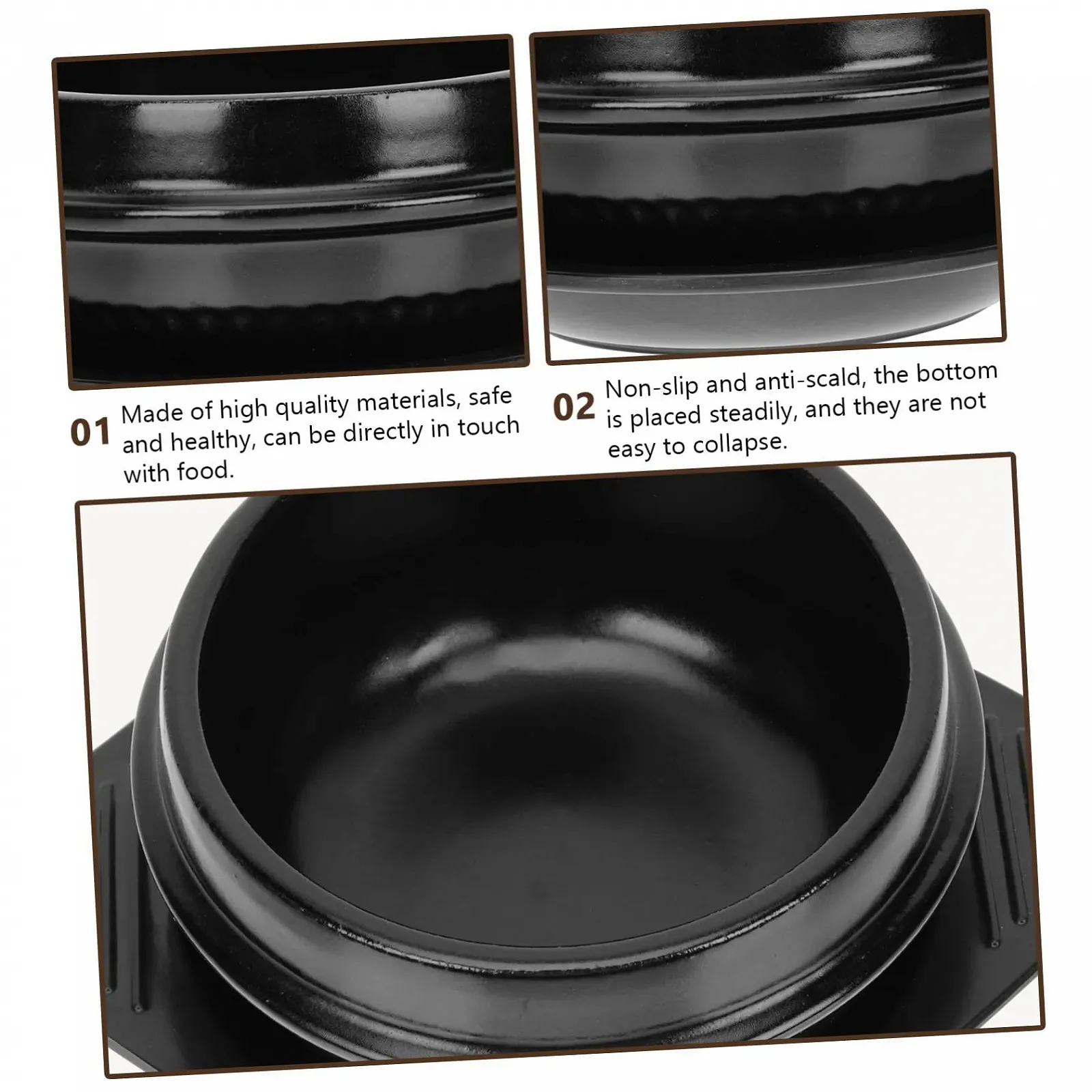 Кастрюля Cabilock Керамическая с подставкой Термостойкая Энергосберегающая, фото №5