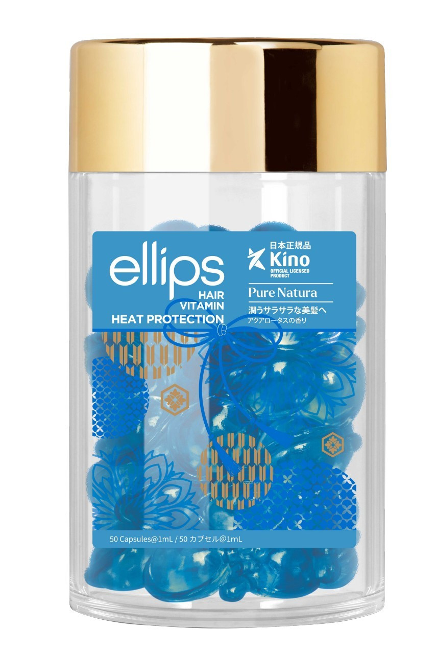 Вітаміни для волосся Ellips Сила Лотоса Pure Natura with Blue Lotus Extract 50 капсул, фото №1