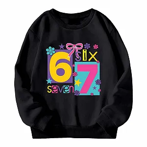 Світшот для дівчинки з круглим вирізом synthetic.ua - Фото 1