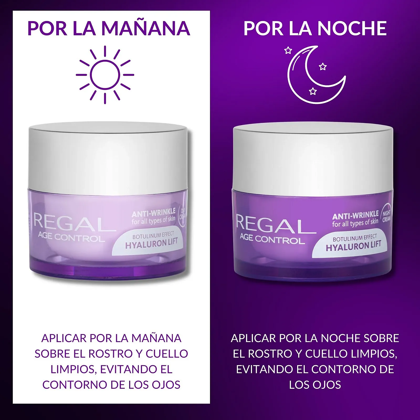 Денний крем Regal Age Control Anti-Wrinkle Effect Botulinum Hyaluronic Lift з Argireline 45 мл, фото №5 Денний крем Regal Age Control Anti-Wrinkle Effect Botulinum Hyaluronic Lift з Argireline 45 мл, фото №5