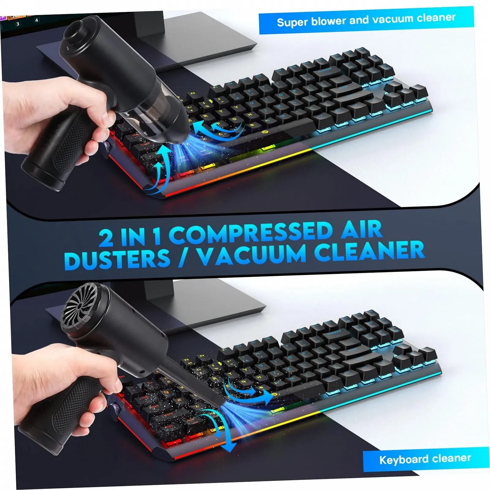 Беспроводная ручная воздуходувка и пылесос LABRIMP высокая мощность всасывания портативная, фото №6