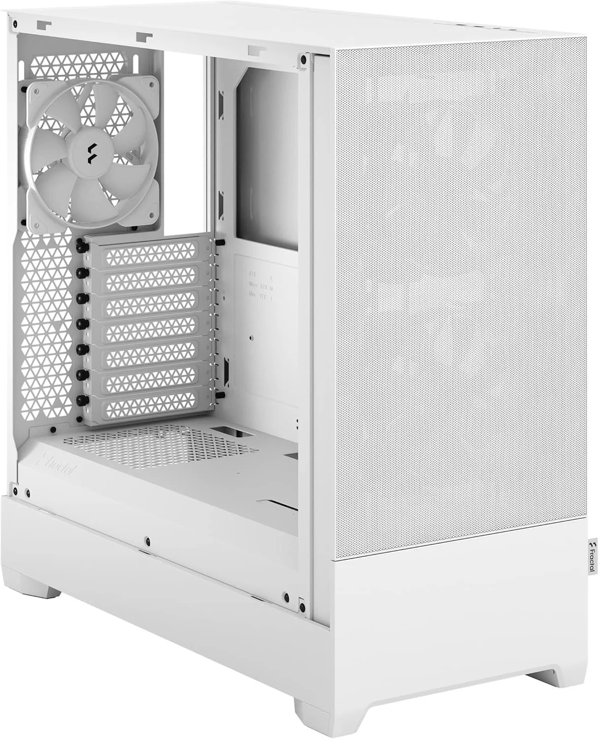 Корпус Fractal Design Pop Air / без БП / ATX, mATX, Mini-ITX / Midi-Tower / 3x120mm ARGB / Glass / USB 2.0 / White, фото №7