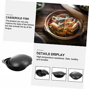 Кастрюля-жаровня алюминиевая с антипригарным покрытием и крышкой маленькая для риса synthetic.ua - Фото 1