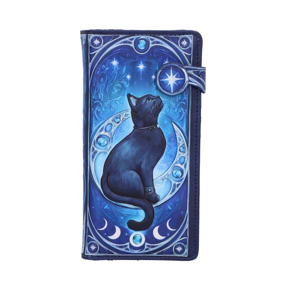 Кошелек Nemesis Now Feline Constellation Тисненый - Emo Кошелек для Любителей Котов и Поклонников Астрологии 18.5 см, фото №1