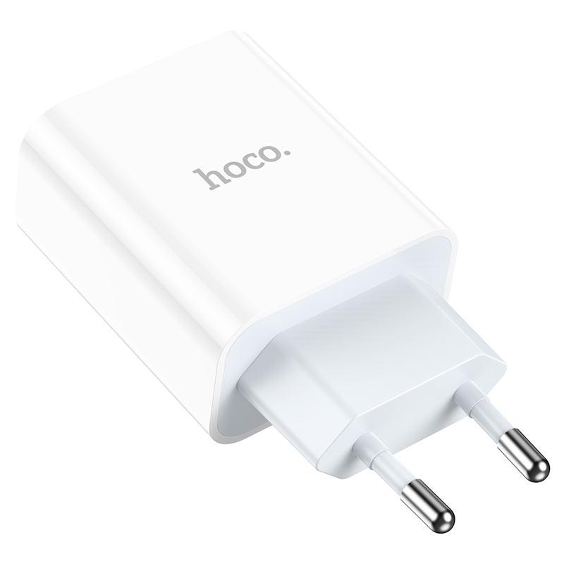 Сетевое зарядное устройство Hoco C97A PD 20W Type-C USB QC3.0 3A White, фото №3