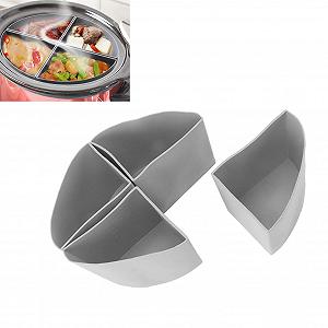 Вставка Red Slow Cooker Separator Силиконовая Перерабатываемая Непротекающая Для 6-литровой Кастрюли Серая synthetic.ua - Фото 1