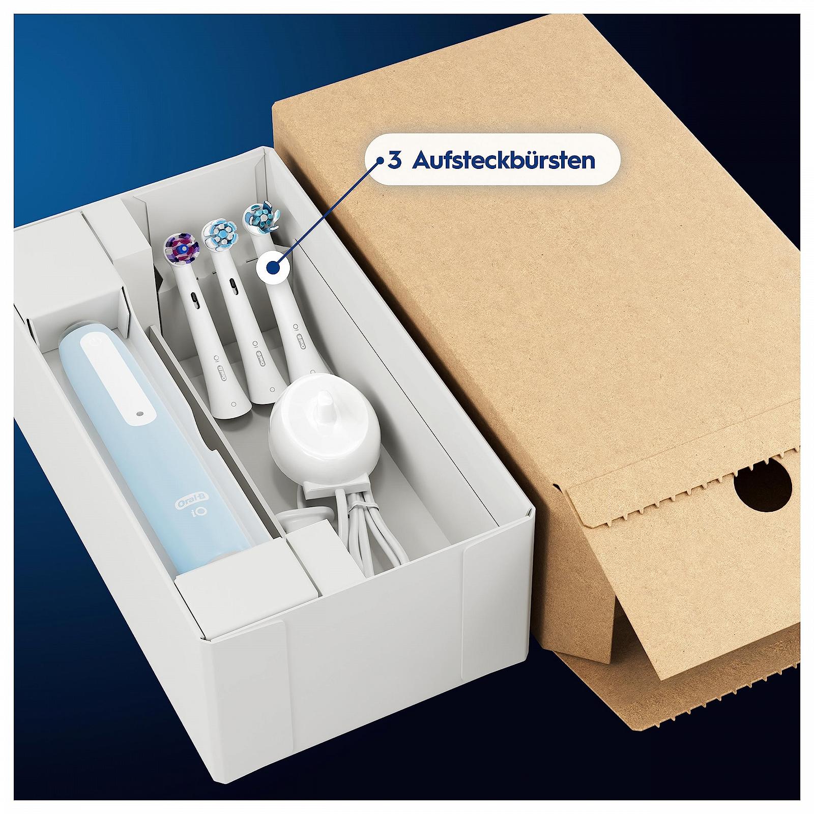 Электрическая зубная щетка Oral-B iO Series 3 Plus Edition, 3 режима чистки, голубой лед, фото №8
