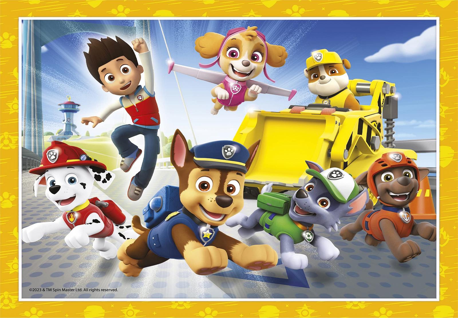 Пазл Clementoni Supercolour 4 in 1 21513 Paw Patrol 12, 16, 20, 24 детали, фото №6