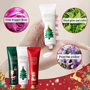 Крем для рук Різдвяний, Набір з 5 міні-кремів для рук, Зволожуючий та живильний synthetic.ua - Фото 1