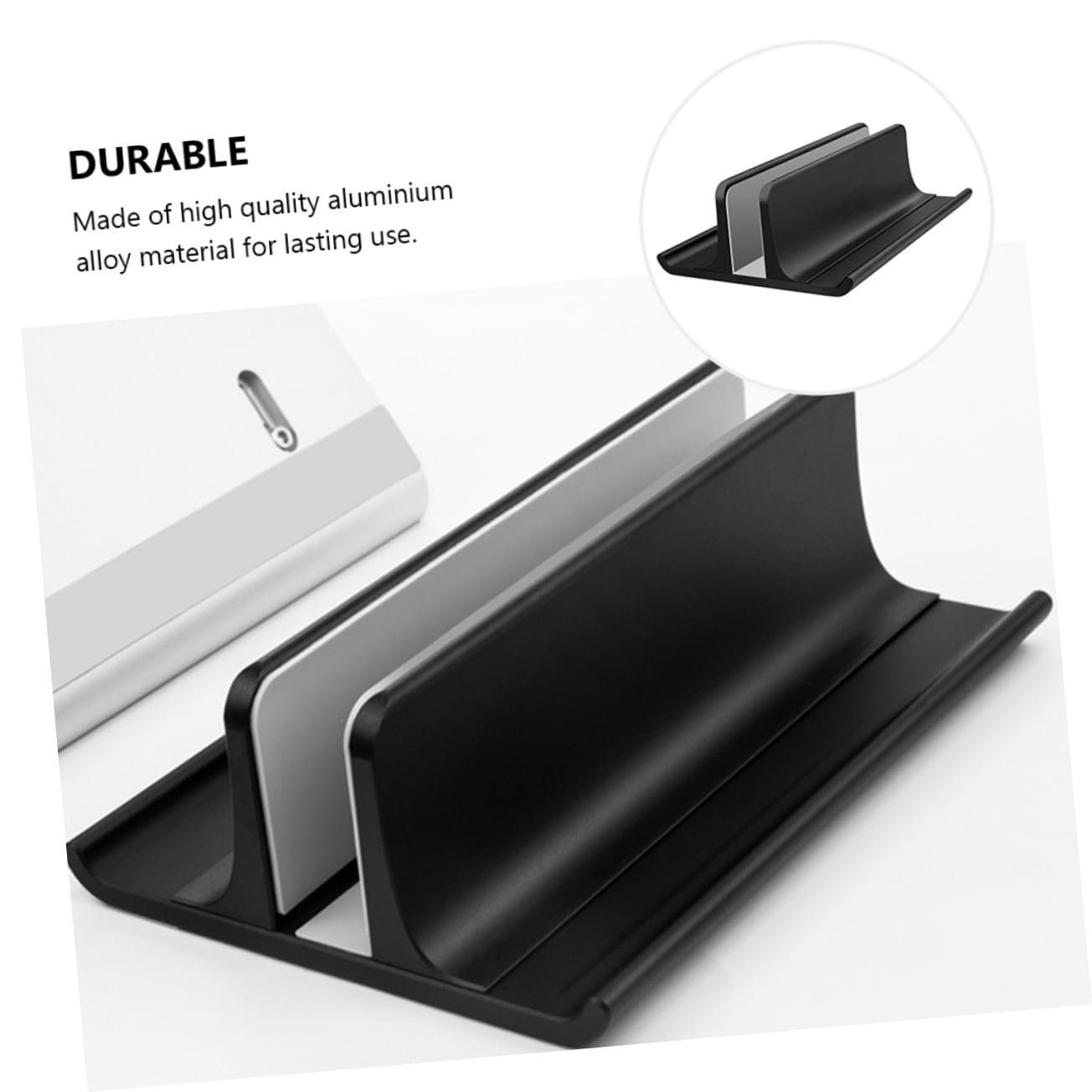 Підставка Тип Алюміній Регульована по висоті Охолоджуюча з нековзною силіконовою накладкою для економії місця в офісі, фото №5