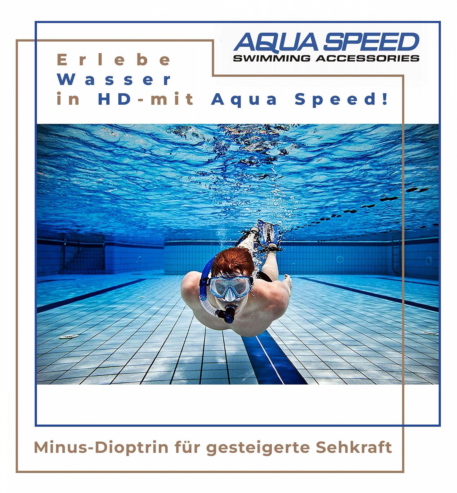 Маска для дайвінгу Aqua Speed Vision з діоптріями, фото №7