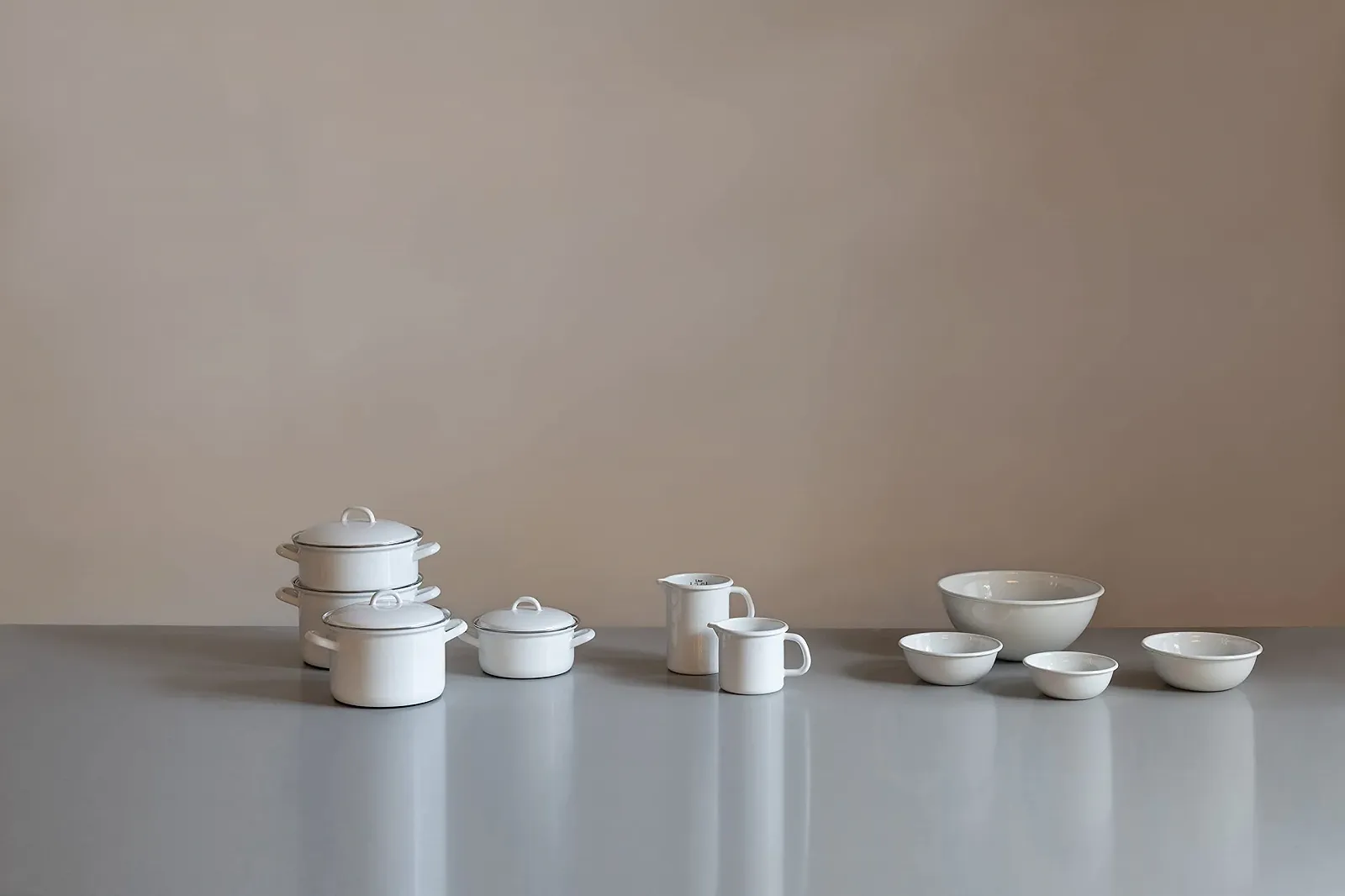 Кастрюля Riess Country-Edelweiss 0131-033 с крышкой 22 cm белая, фото №3