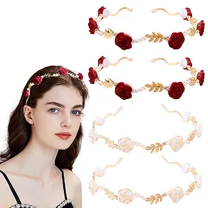 Набір з 4-х еластичних обручів на голову для жінок - Фото 1