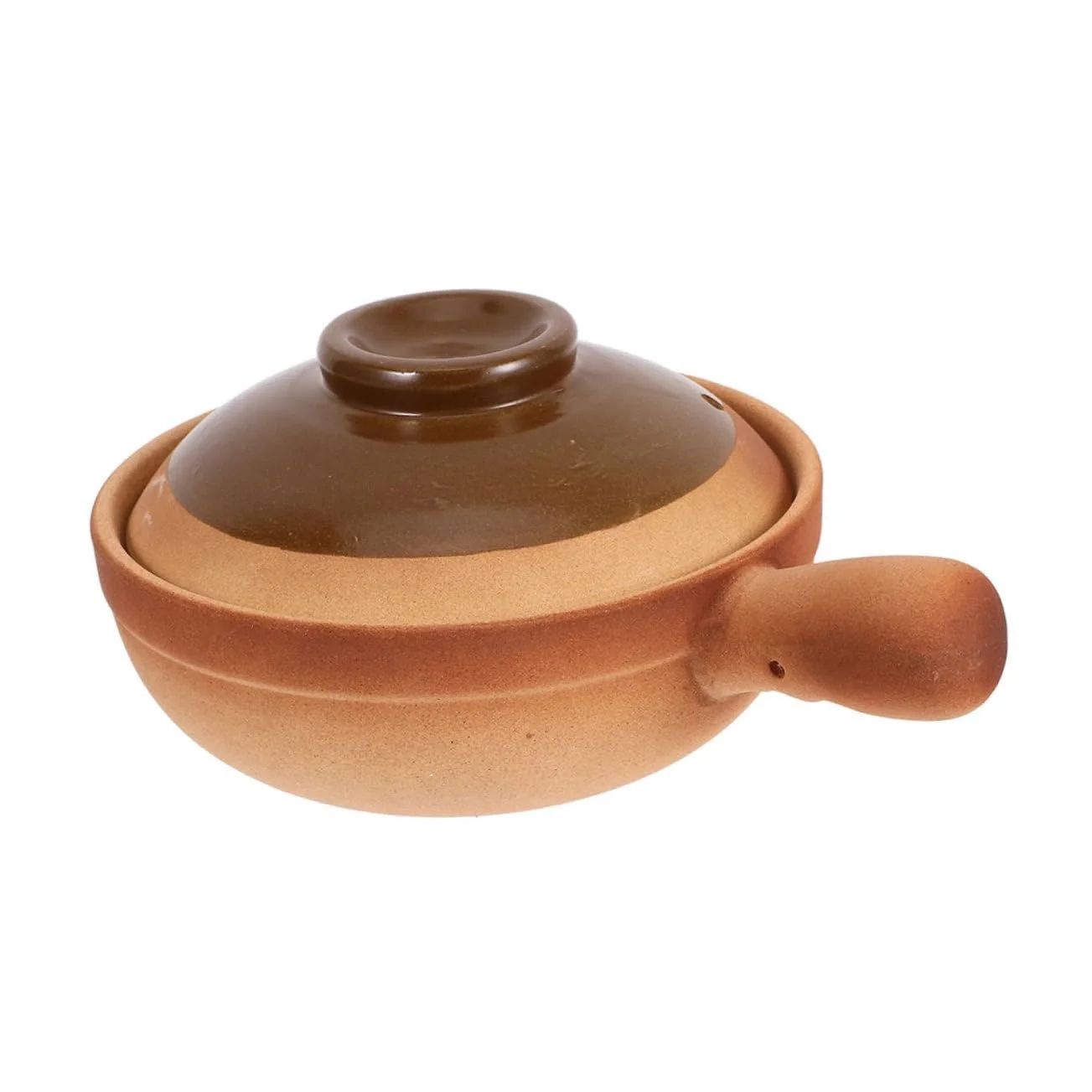 Горщик керамічний Ipetboom з ручкою та кришкою, фото №1