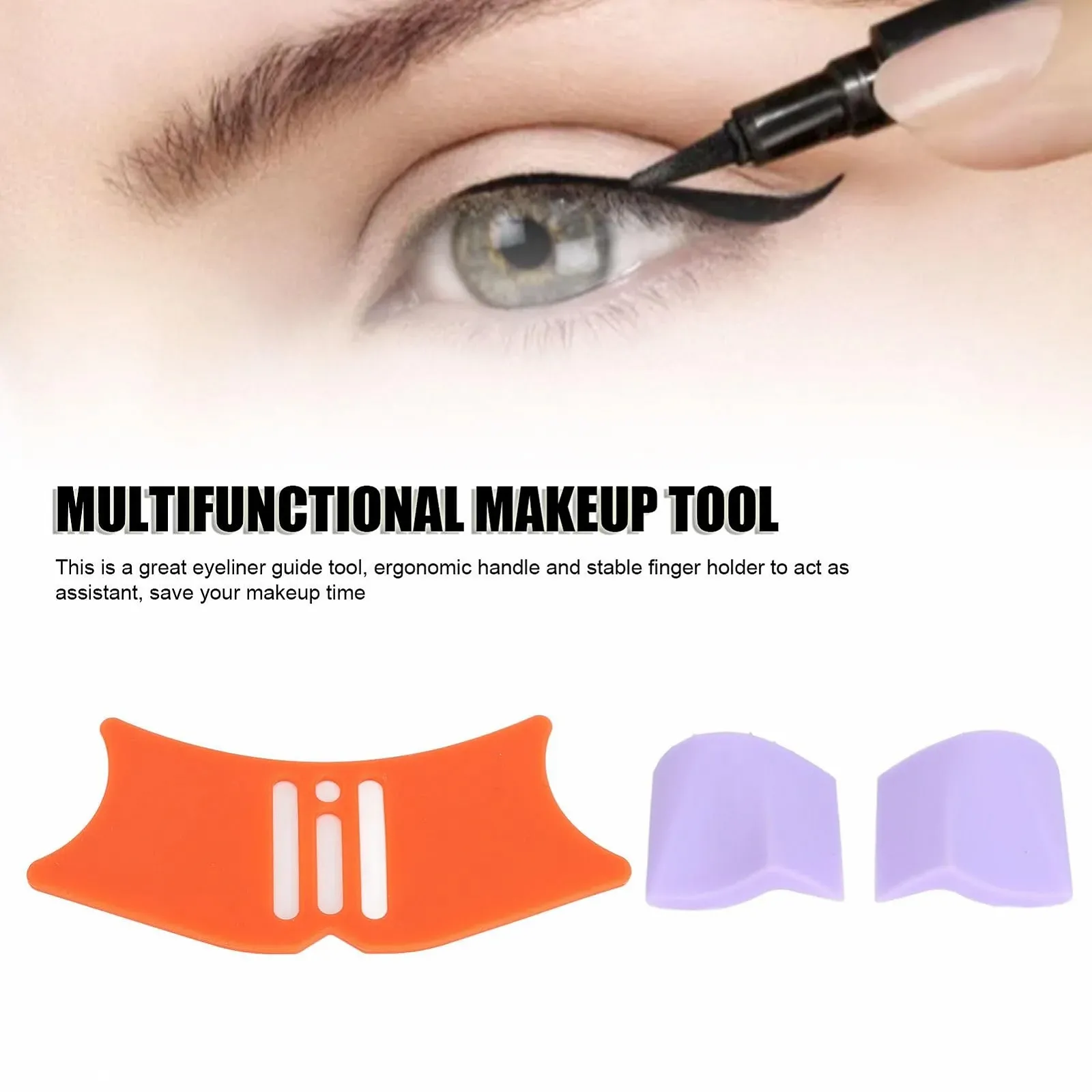 Трафареты для подводки Sonew Набор, Многоразовый силикон, фото №2 Трафареты для подводки Sonew Набор, Многоразовый силикон, фото №2