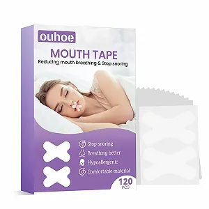 Пластирі для сну на рот, 120 шт. для рота преміум-якості для сну, Допомагає проти хропіння - Фото 1