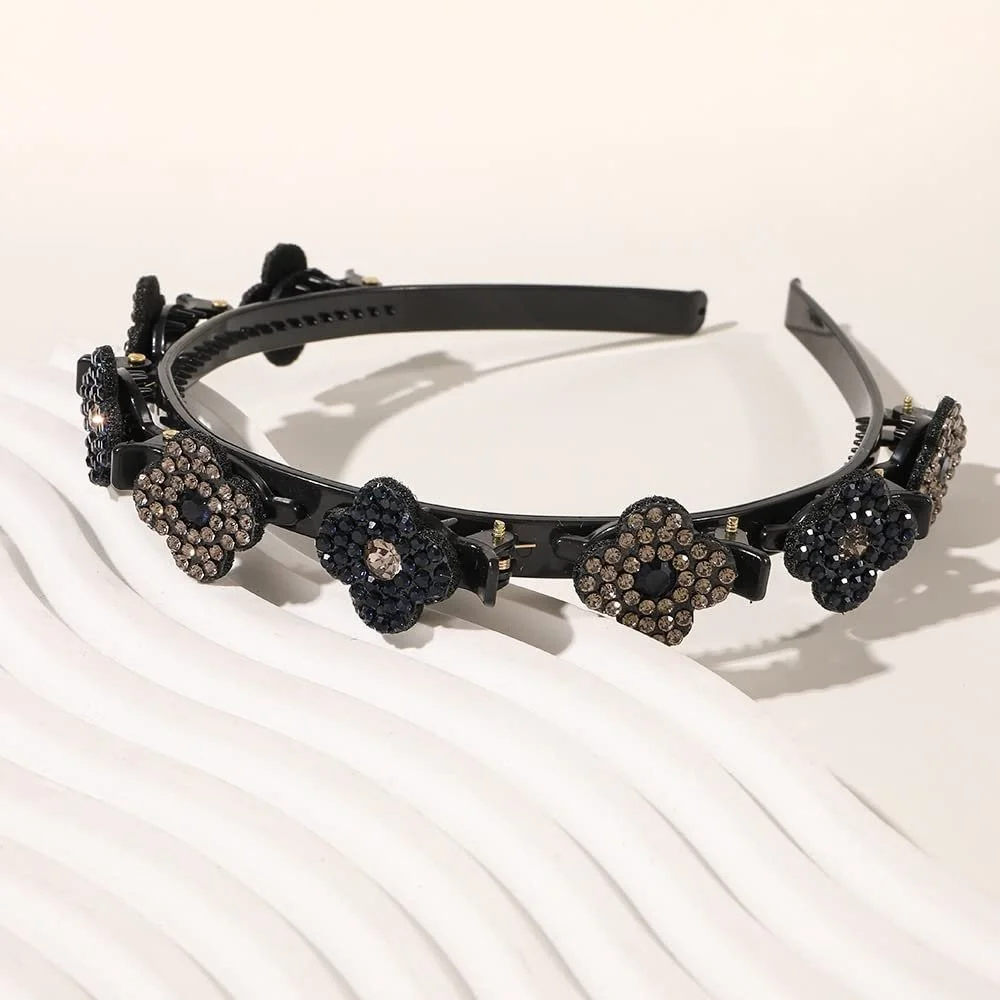 Обідок для волосся з затискачами 2 шт, фото №6