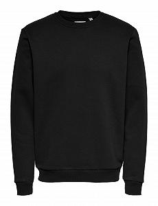 Толстовка мужская Regular Cut ONLY & SONS с круглым вырезом synthetic.ua - Фото 1