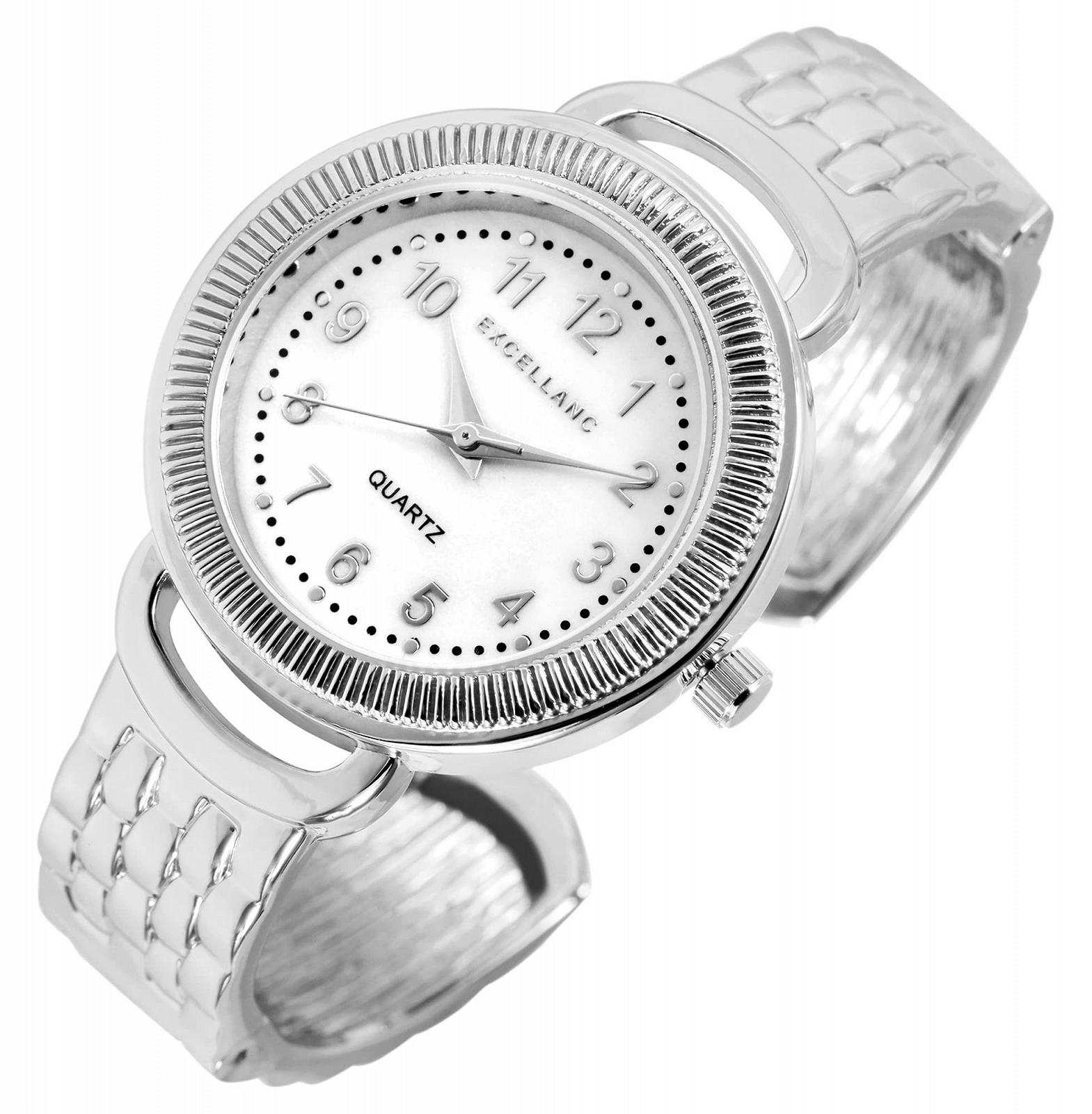 Часы Excellanc женские с застежкой Металл Перламутр Модный Элегантный Аналоговый Кварцевый, фото №2