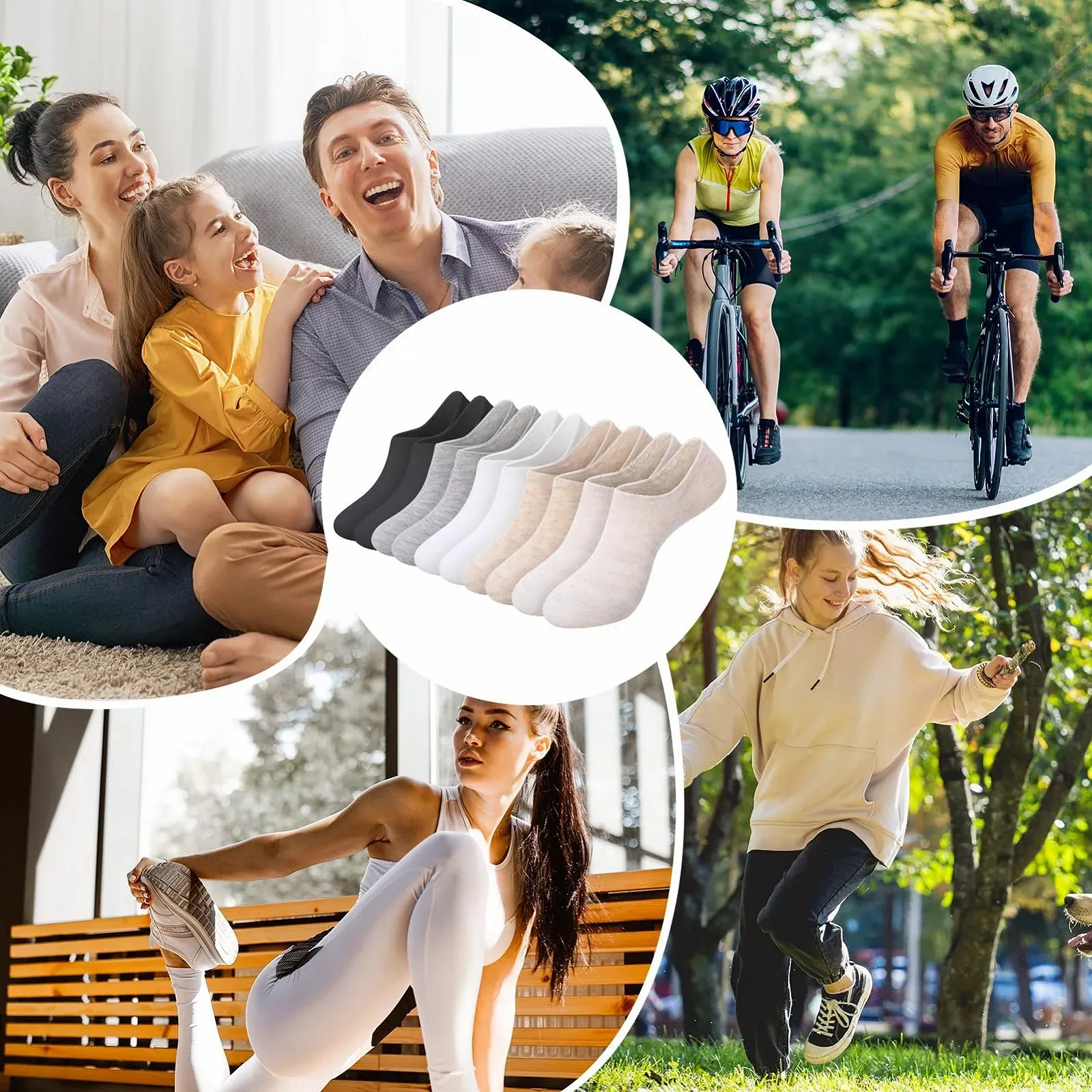 Шкарпетки-слідки 35-39 Невидимі (10 пар), фото №7