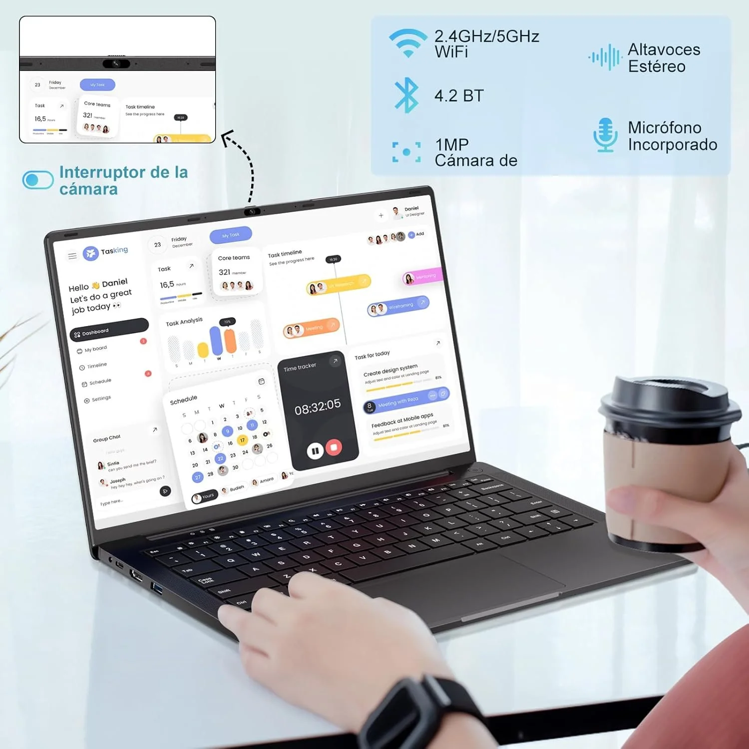 Ноутбук 14" Ruzava RK70 Intel Celeron N5095A RAM 8GB SSD 256GB Windows 11, фото №6