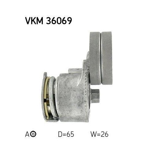 Натяжитель поликлинового ремня SKF VKM 36069, фото №3