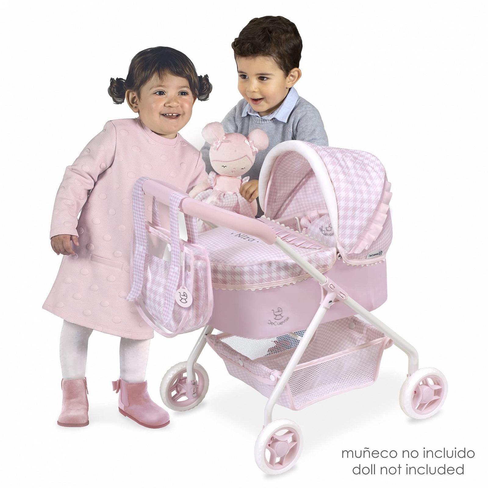 Лялька DE CUEVAS TOYS 86046 Жозе та аксесуари в клітинку рожевого кольору 35 х 50 х 56 см, фото №2