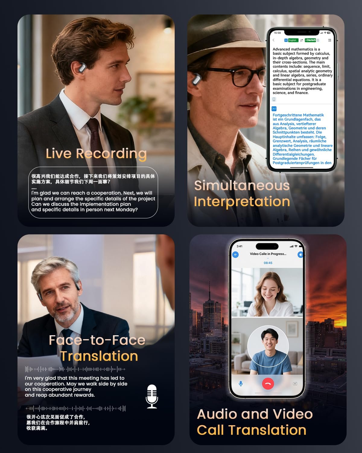 Навушники-перекладачі SANOTO AI, 168 мов, для перекладу в реальному часі, фото №3 Навушники-перекладачі SANOTO AI, 168 мов, для перекладу в реальному часі, фото №3