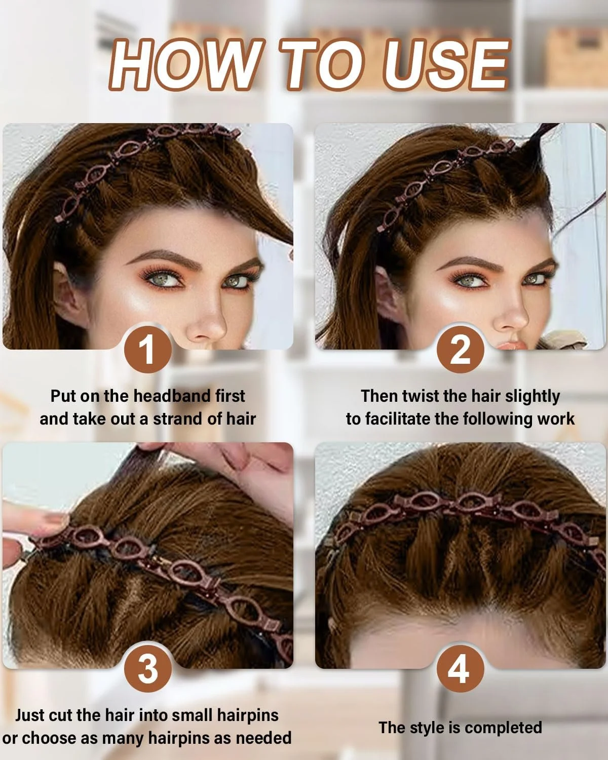 Обруч для волосся Модний, фото №4 Обруч для волосся Модний, фото №4