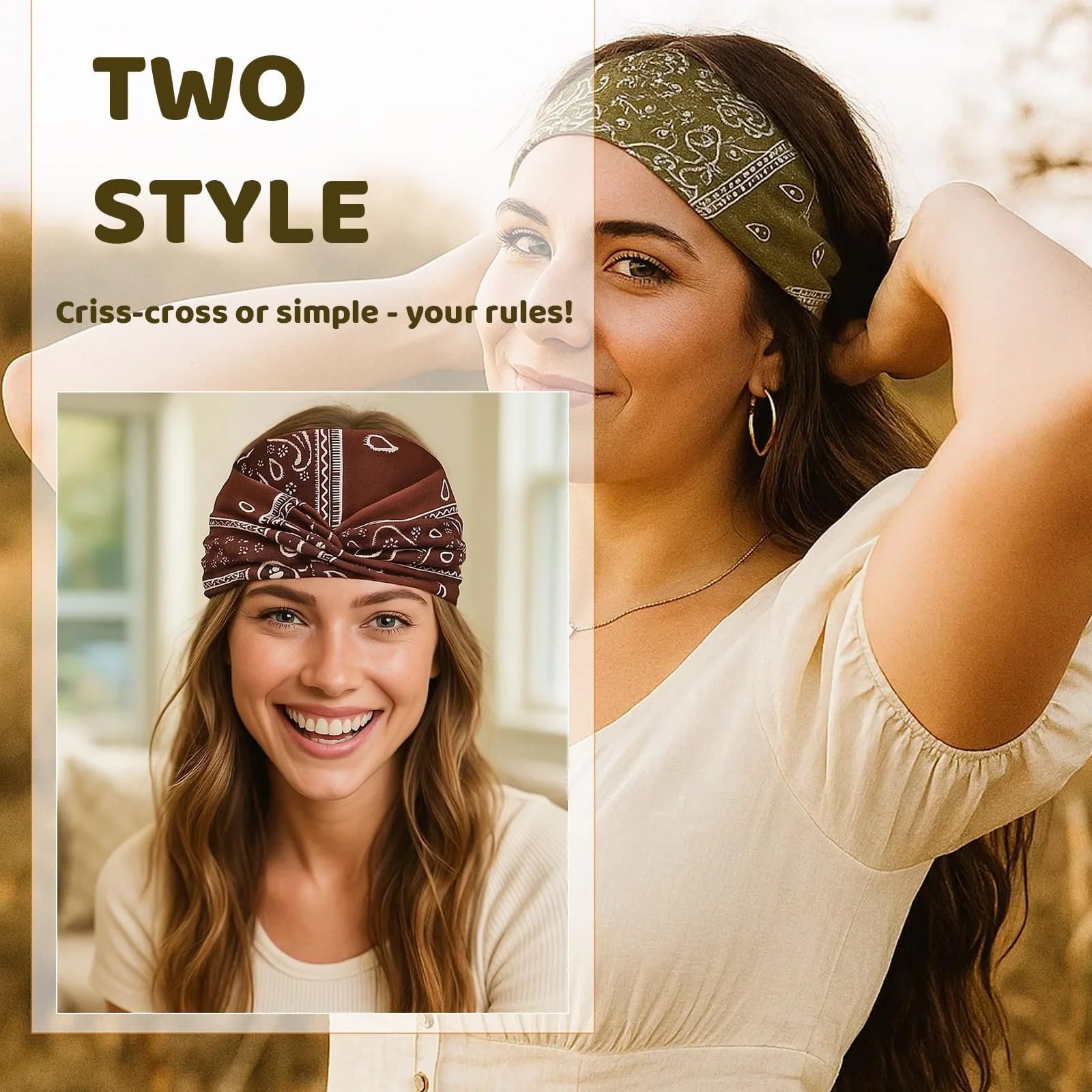 Ретро французькі пов'язки на голову для жінок, фото №5 Ретро французькі пов'язки на голову для жінок, фото №5