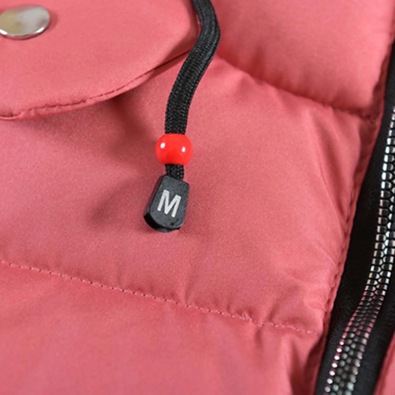 Дитяча зимова куртка з принтом літер, тепла пухова куртка з кишенями, фото №9