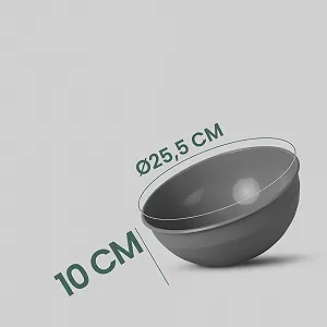 Набір мисок Pro Home 4 шт пластикові BPA Free 25.5 см ударостійкі сірий ціна на synthetic.ua - Фото 1 Набір мисок Pro Home 4 шт пластикові BPA Free 25.5 см ударостійкі сірий synthetic.ua - Фото 1