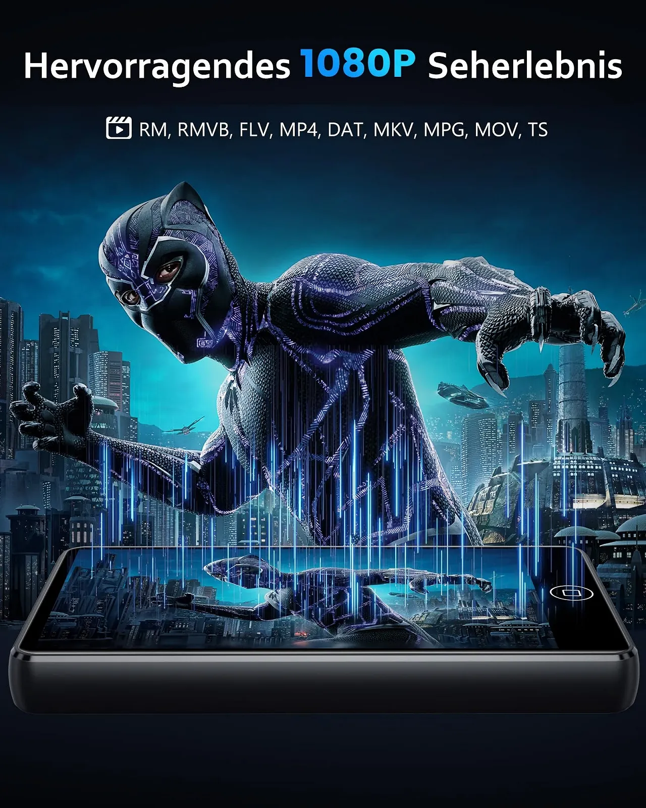 MP3-плеер AGXOV 144GB Bluetooth с наушниками, с 4.02-дюймовым сенсорным экраном, MP4-плеер с Spotify, Audible, Amazon Music, Deezer, FM-радио, диктофон, E-Reader, фото №7