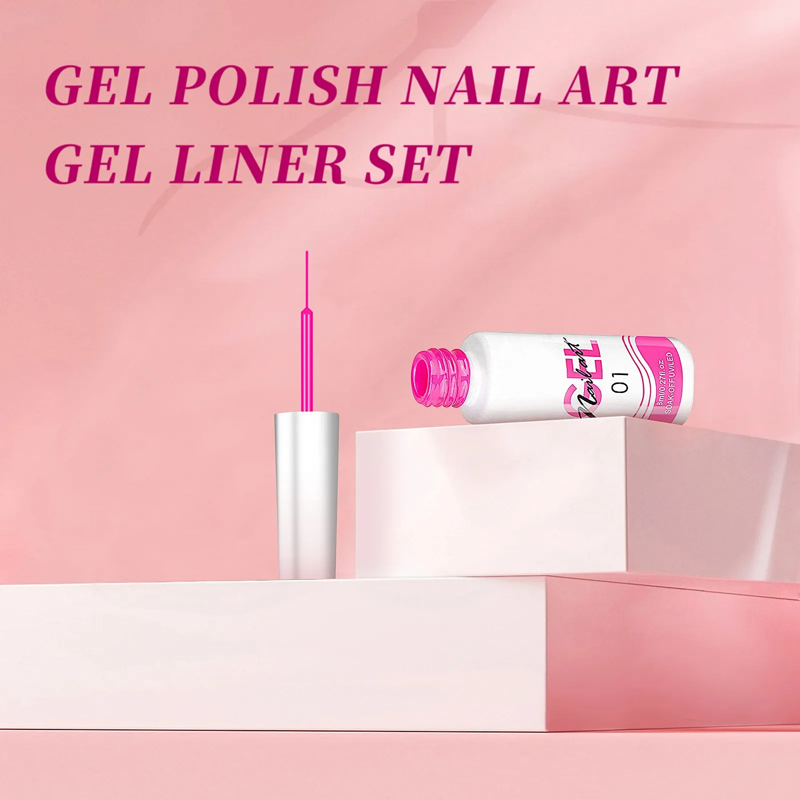 Гель-лак AIJIMEI для дизайну нігтів, 8 мл, набір з 6 кольорів, фото №6