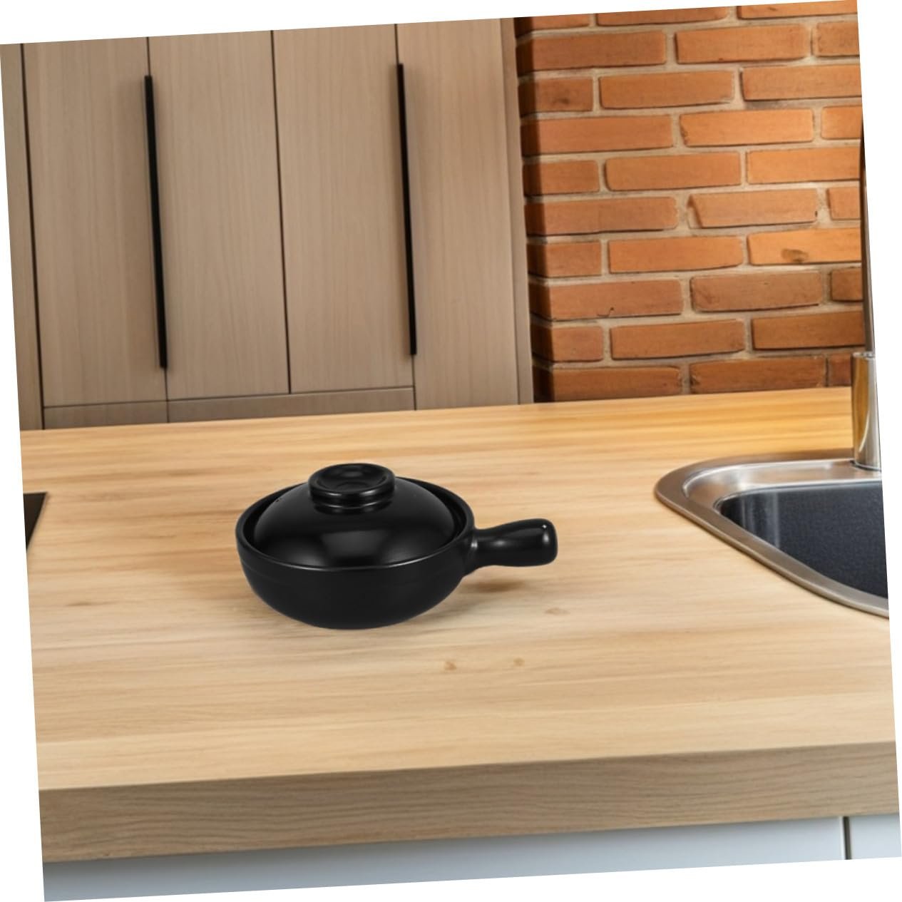 Горшок Donabe Ручная работа Китайская глина Термостойкий С крышкой, фото №3